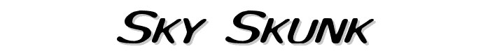 Sky Skunk font